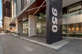 Stairwells, restrooms, corridors, roof areas, floor coatings, tenant suites, parking garage areas, lobby US Bank-Plaza building - Preferred Painting Denver, CO, Stairwells, restrooms, corridors, roof areas, floor coatings, tenant suites, parking garage areas, lobby