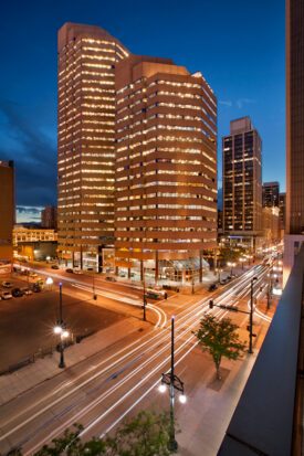 Common areas, Loading Dock, Mail Rooms, Tenant Suites, Corridors, Parking Garage Curbs Dominion Towers - Preferred Painting Denver, CO, Common areas, Loading Dock, Mail Rooms, Tenant Suites, Corridors, Parking Garage Curbs