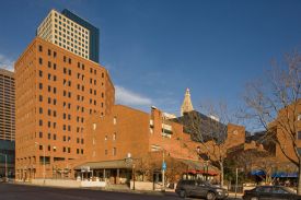 Tenant suites, corridors, corner guard installation Preferred Painting Denver, CO - Writer's Square